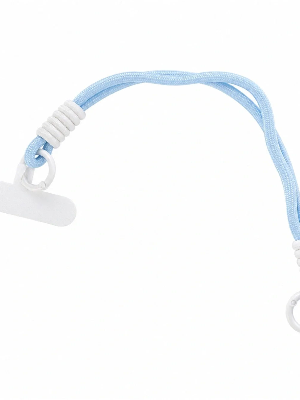 NEW iPhone 15 Pro Clear Puppy Case w/ Detachable Blue Lanyard Cute Shockproof